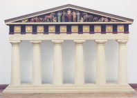 Modell des Zeus-Tempels in Olympia 