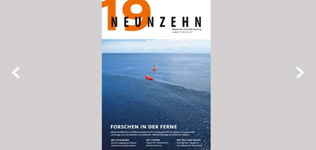 Screenshot der blätterbaren Ausgabe des Hochschulmagazins: Klick